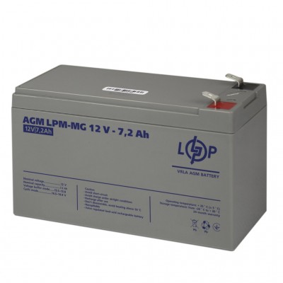 Акумулятор мультигелевий LogicPower LPM-MG 12V - 7.2 Ah