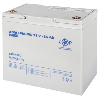Акумулятор мультигелевий LogicPower LPM-MG 12V - 55 Ah