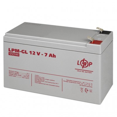 Акумулятор гелевий LogicPower LPM-GL 12V - 7 Ah