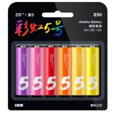 Батарейки Xiaomi ZI5 AA Rainbow ALKALINE, 6 шт./уп.
