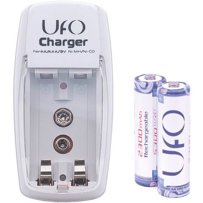 Зарядний пристрій UFO RP866 + 2хHR6 AA 2300 mAh NI-MH PHOTO Kit