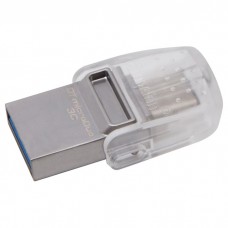 Флешка Kingston 32GB USB 3.1+Type-C DT Micro Metal Silver