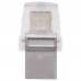 Флешка Kingston 32GB USB 3.1+Type-C DT Micro Metal Silver
