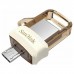 Флешка SanDisk 64GB USB 3.0 Ultra Dual Drive m3.0 OTG White-Gold
