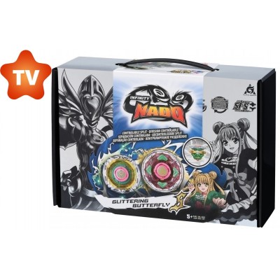 Дзига Auldey Infinity Nado Крек Glittering Butterfly-s Іскристий Метелик