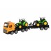 Машинка інерційна Same Toy Super Combination Тягач жовтий з трактором та бульдозером 98-90Ut-2