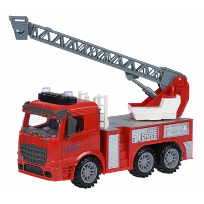 Машинка інерційна Same Toy Truck Пожежна машина зі сходами зі світлом та звуком 98-616AUt