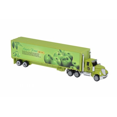 Машинка Same Toy Diecast Тягач із причепом яблуко SQ80911-2Ut-2