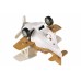 Літак металевий інерційний Same Toy Aircraft коричневий зі світлом та музикою SY8015Ut-3