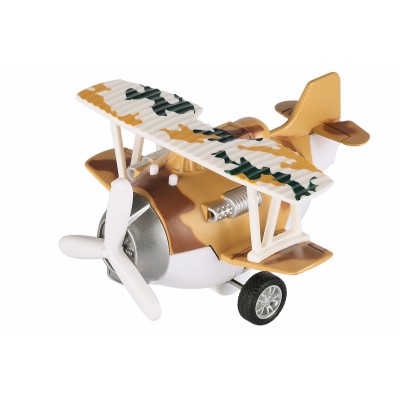 Літак металевий інерційний Same Toy Aircraft коричневий зі світлом та музикою SY8015Ut-3