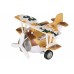 Літак металевий інерційний Same Toy Aircraft коричневий зі світлом та музикою SY8015Ut-3