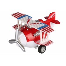 Літак металевий інерційний Same Toy Aircraft червоний зі світлом та музикою SY8012Ut-3