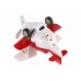 Літак металевий інерційний Same Toy Aircraft червоний зі світлом та музикою SY8012Ut-3