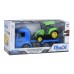 Машинка інерційна Same Toy Truck Тягач Синій з трактором 98-613Ut-2