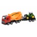 Машинка інерційна Same Toy Truck Бетонозмішувач Червоний з бульдозером 98-88Ut-1