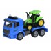 Машинка інерційна Same Toy Truck Тягач синій з трактором зі світлом та звуком 98-613AUt-2