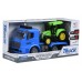 Машинка інерційна Same Toy Truck Тягач синій з трактором зі світлом та звуком 98-613AUt-2