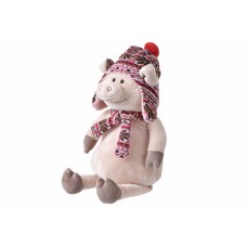М'яка іграшка Same Toy Свинка у шапці 48см THT719