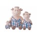 М'яка іграшка Same Toy Свинка у комбінезоні 60см THT705