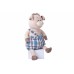 М'яка іграшка Same Toy Свинка у комбінезоні 60см THT705