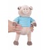 М'яка іграшка Same Toy Свинка в тільнику (блакитний) 35см THT715