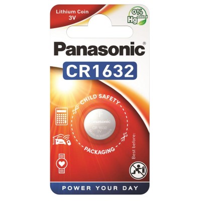 Батарейка Panasonic CR 1632 Lithium Power 3V (CR-1632EL/1B)