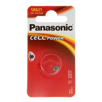 Батарейка Panasonic SR 621 Silver Oxide 1.55V (SR-621EL/1B)