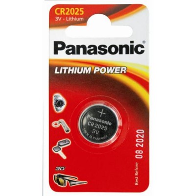 Батарейка Panasonic CR 2025 Lithium Power 3V (CR-2025EL/1B)