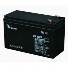 Акумуляторна батарея Vision 12V 7.5Ah