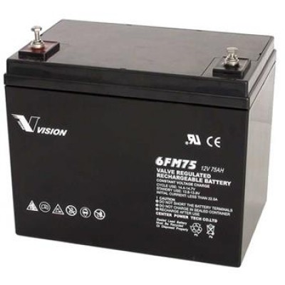 Акумуляторна батарея Vision 12V 75Ah