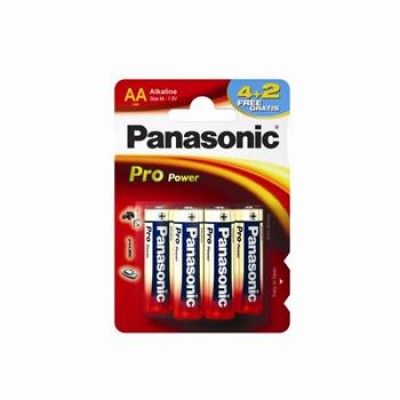 Батарейка Panasonic PRO POWER AA Alkaline, 6 шт./уп. (LR6XEG/6B2F)