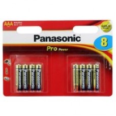 Батарейка Panasonic PRO POWER AAA Alkaline, 8 шт./уп. (LR03XEG/8BW)