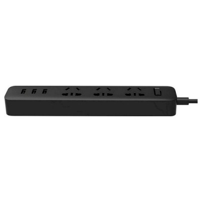 Мережевий подовжувач Xiaomi Mi Power Strip (3 розетки + 3 USB-port) Black