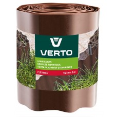 Стрічка VERTO газонна 15 cm x 9 m, коричнева