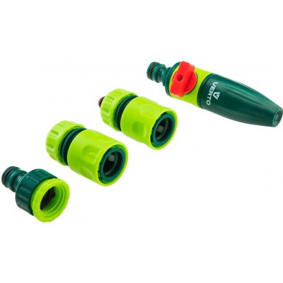 Набір: Зрошувач VERTO прямий, з'єднувачі, з конектором 1/2"