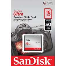 Карта пам'яті SanDisk 16GB CF Ultra R50MB/s