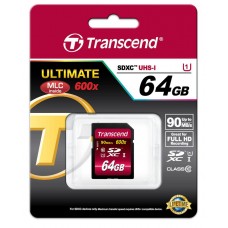 Карта пам'яті Transcend 64GB SDXC C10 UHS-I R90MB/s
