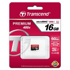 Карта пам'яті Transcend 16GB microSDHC C10 UHS-I R60MB/s