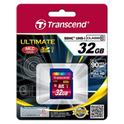 Карта пам'яті Transcend 32GB SDHC C10 UHS-I R90MB/s