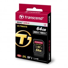 Карта пам'яті Transcend 64GB SDXC C10 UHS-II U3 R285/W180MB/s 4K