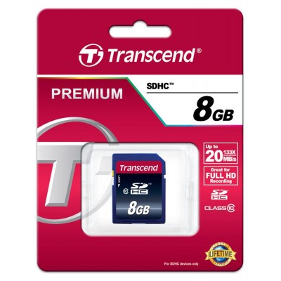 Карта пам'яті Transcend 8GB SDHC C10 R20MB/s