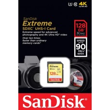 Карта пам'яті SanDisk 128GB SDXC C10 UHS-I U3 R90/W60MB/s 4K Extreme