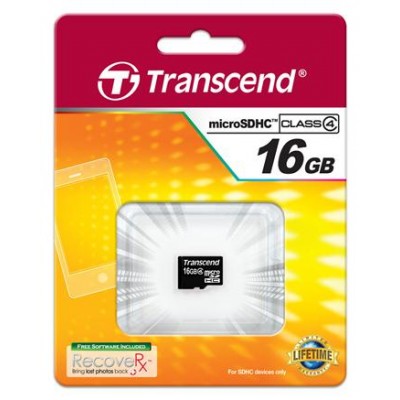 Карта пам'яті Transcend 16GB microSDHC C4