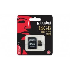 Карта пам'яті Kingston 16GB microSDHC C10 R90/W45MB/s + SD адаптер