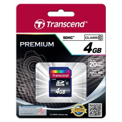 Карта пам'яті Transcend 4GB SDHC C10