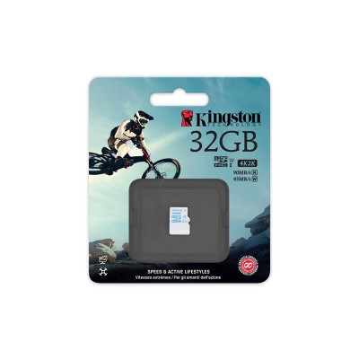 Карта пам'яті Kingston 32GB microSDHC C10 UHS-I U3 R90/W45MB/s Action