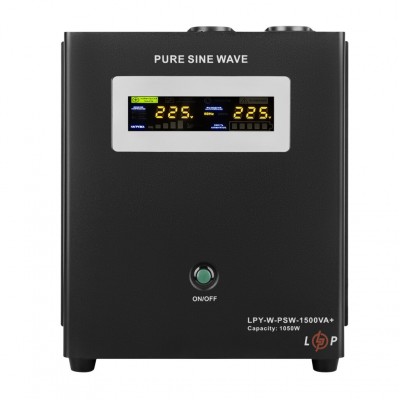 ДБЖ LogicPower LPY-W-PSW-1500VA+(1050Вт)10A/15A, 24V, з правильною синусоїдою