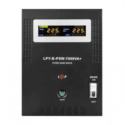 ДБЖ LogicPower LPY-B-PSW-7000VA+(5000Вт)10A/20A, 48V, з правильною синусоїдою