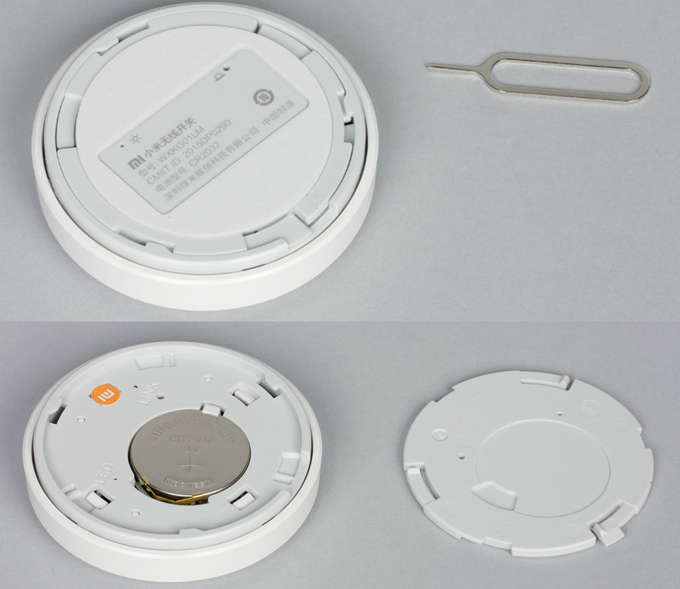 Mi Smart Home Wireless Switch WXKG01LM нижняя часть кнопки