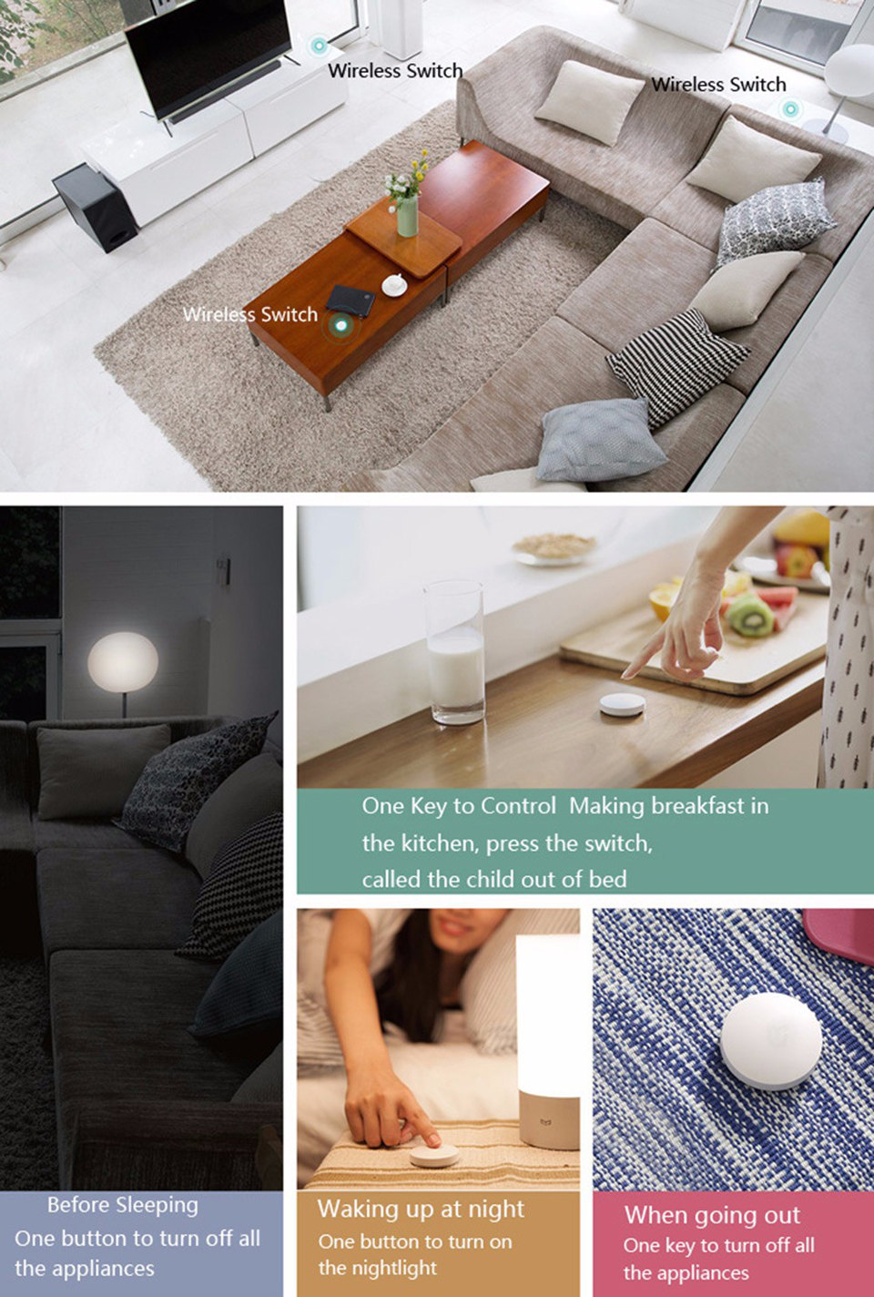 Mi Smart Home Wireless Switch WXKG01LM питание